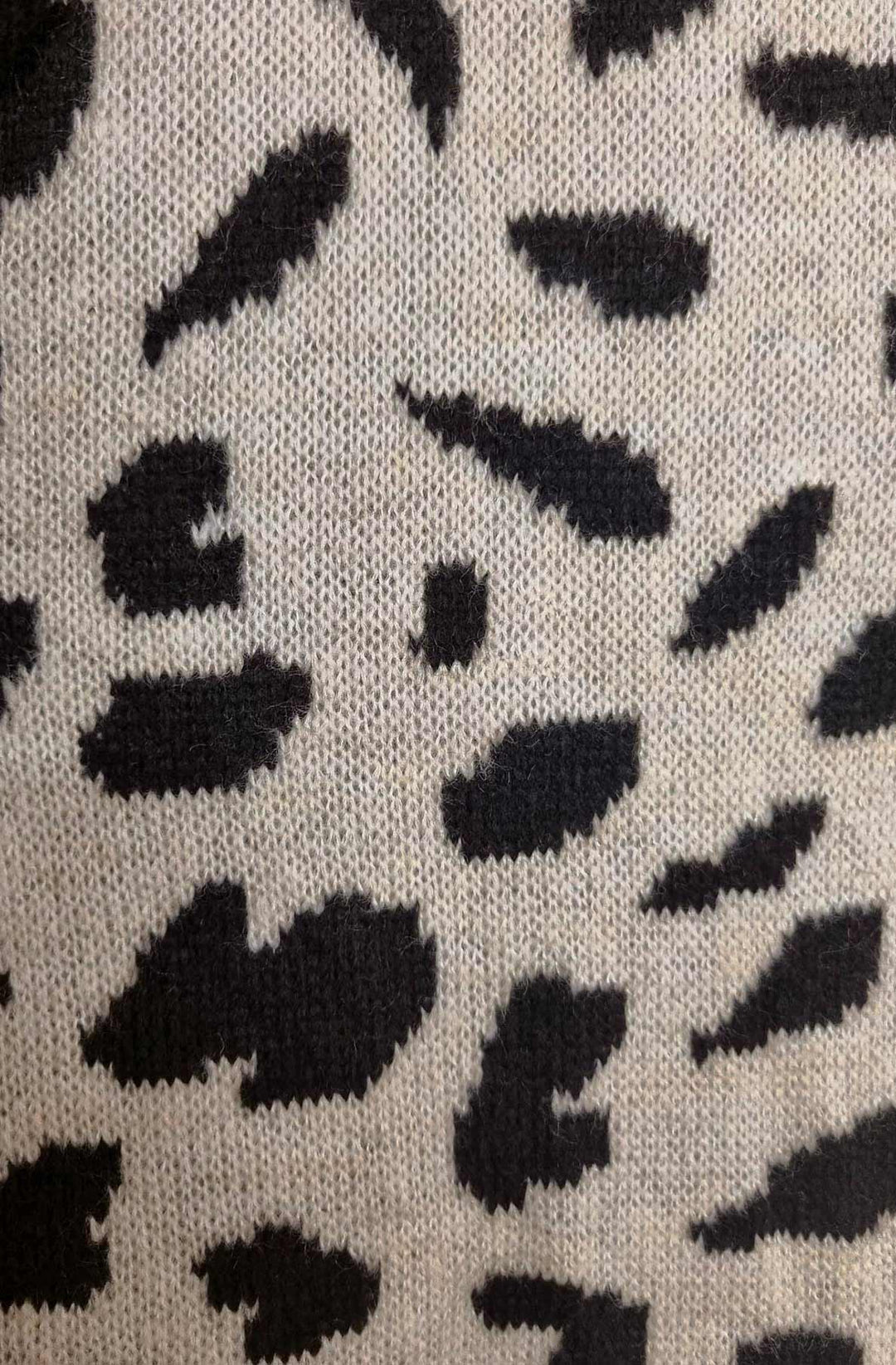 Noelle Leopard Tie-Up Cardigan-Stone