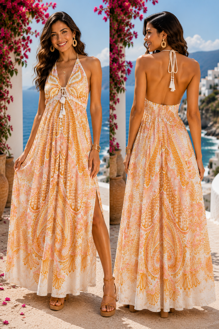 Farm Rio Loja Viva White Maxi Midi Floral Cotton Beach Resort Dress