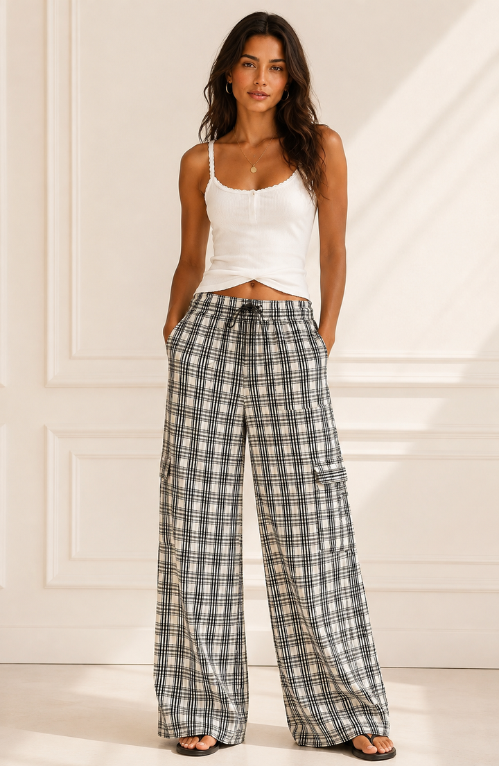 Anthropologie Pilcro Textured Black & White Trousers Pants
