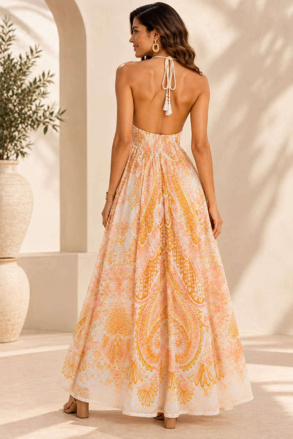 Farm Rio Loja Viva White Maxi Midi Floral Cotton Beach Resort Dress