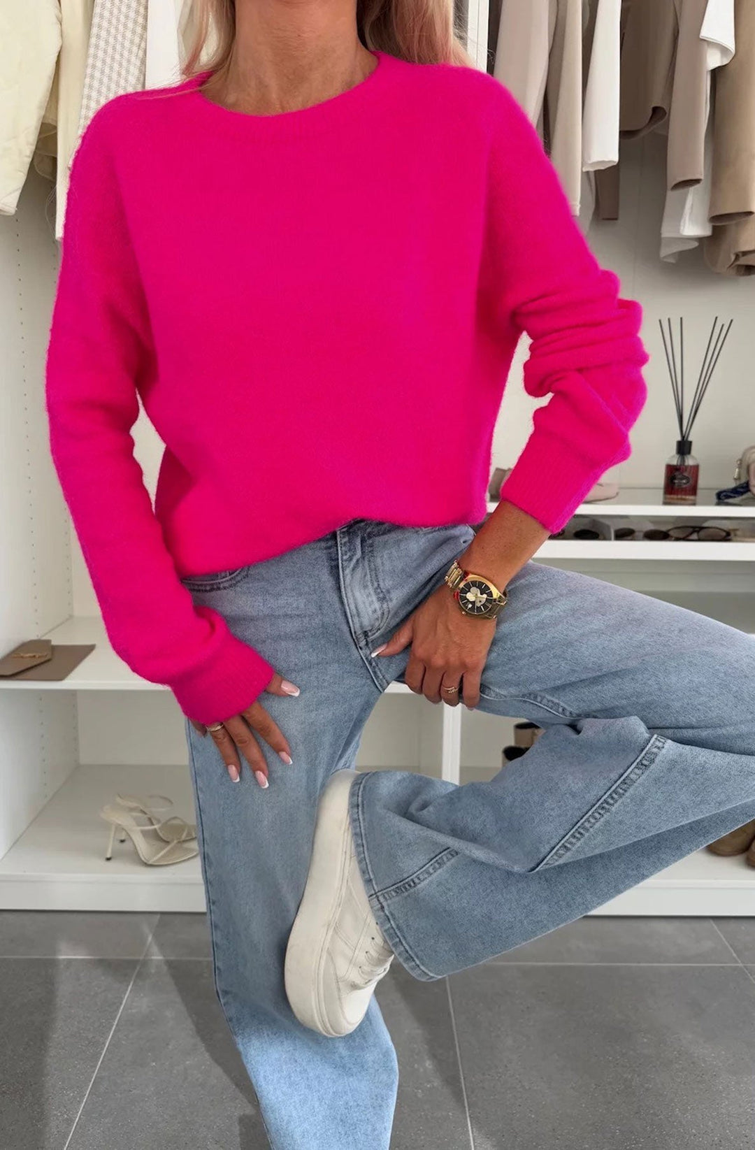 Elisha  Alpaca Lightweight Knitted Jumper Sweater