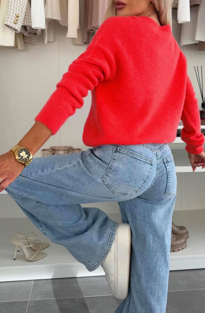 Elisha  Alpaca Lightweight Knitted Jumper Sweater