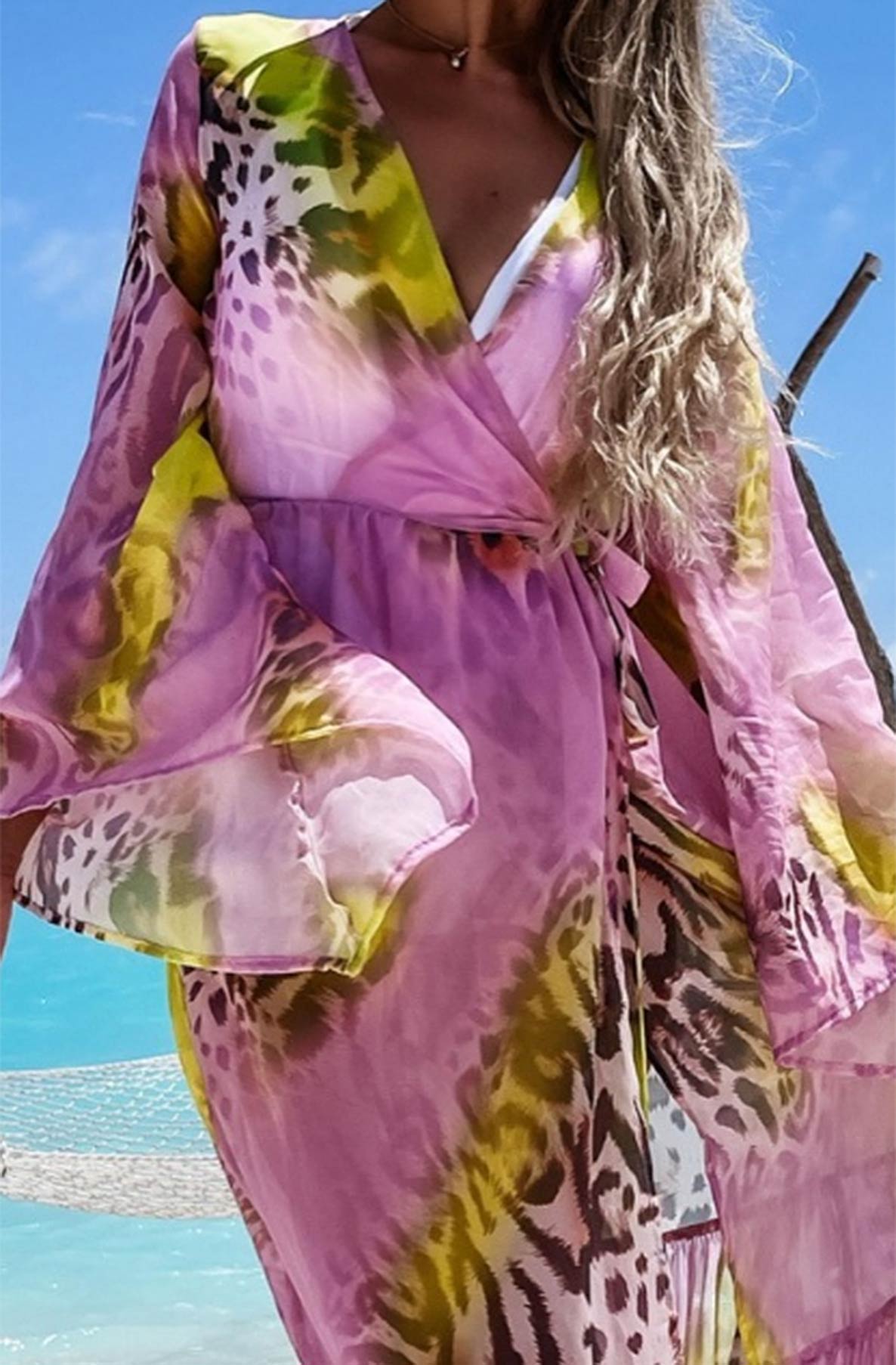 Pink beach cover up dress on sale