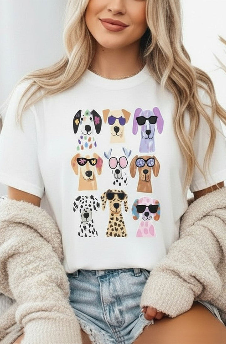 Lottie 🐶 Dogs Graphic Print T-Shirt Top-Ivory