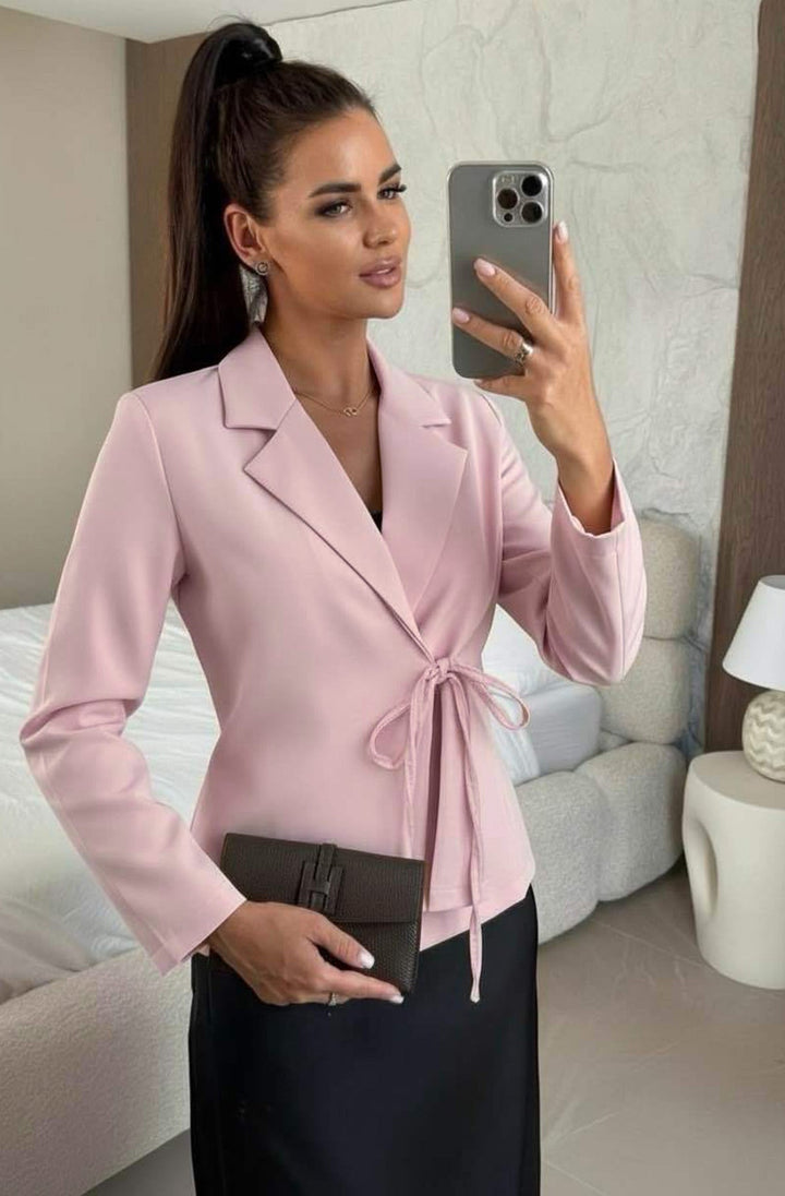 Sabine Wrap Tie Blazer Jacket