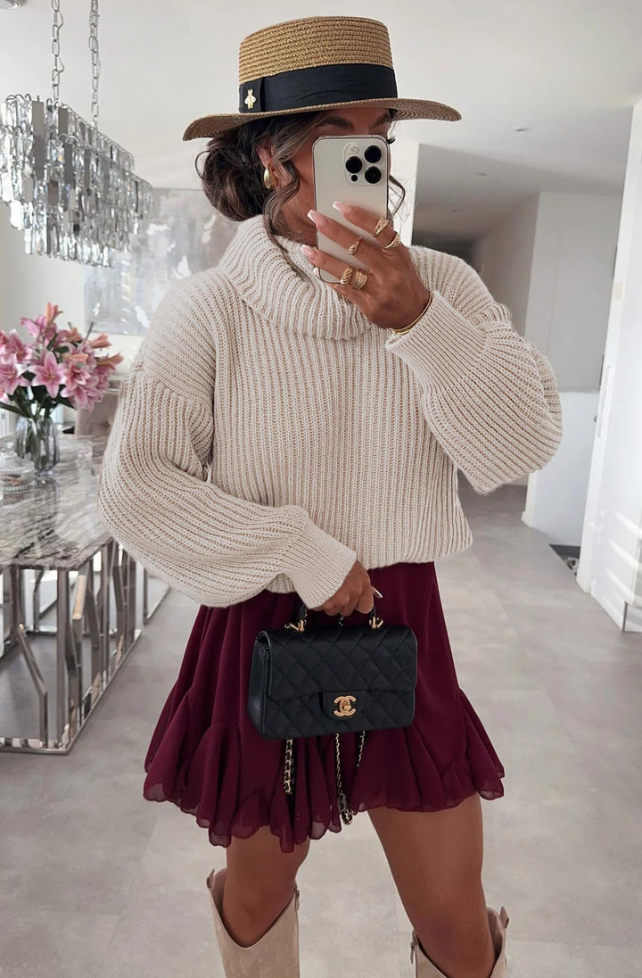 Silvia Oversized Turtleneck Sweater Jumper