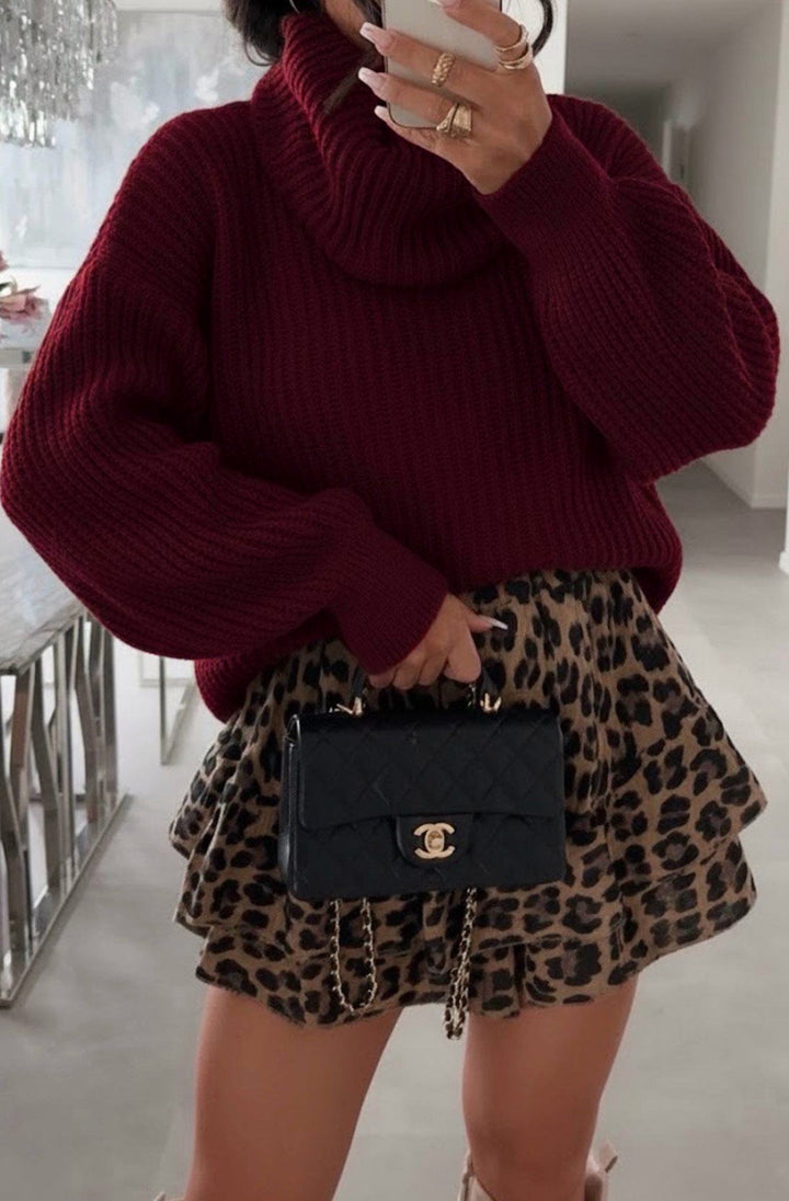 Silvia Oversized Turtleneck Sweater Jumper