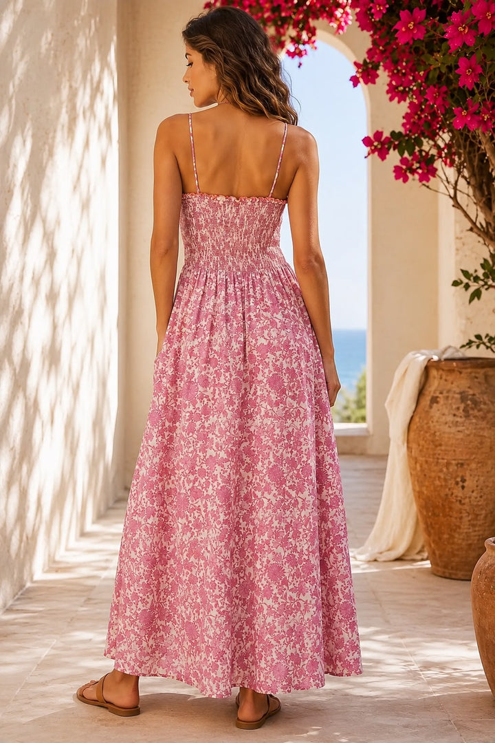 Free People Sweet Nothings Midi Maxi Dress Boho Beach Pink