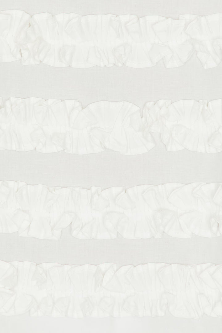 Damson Madder Leili Ruffle Cami Top Blouse White