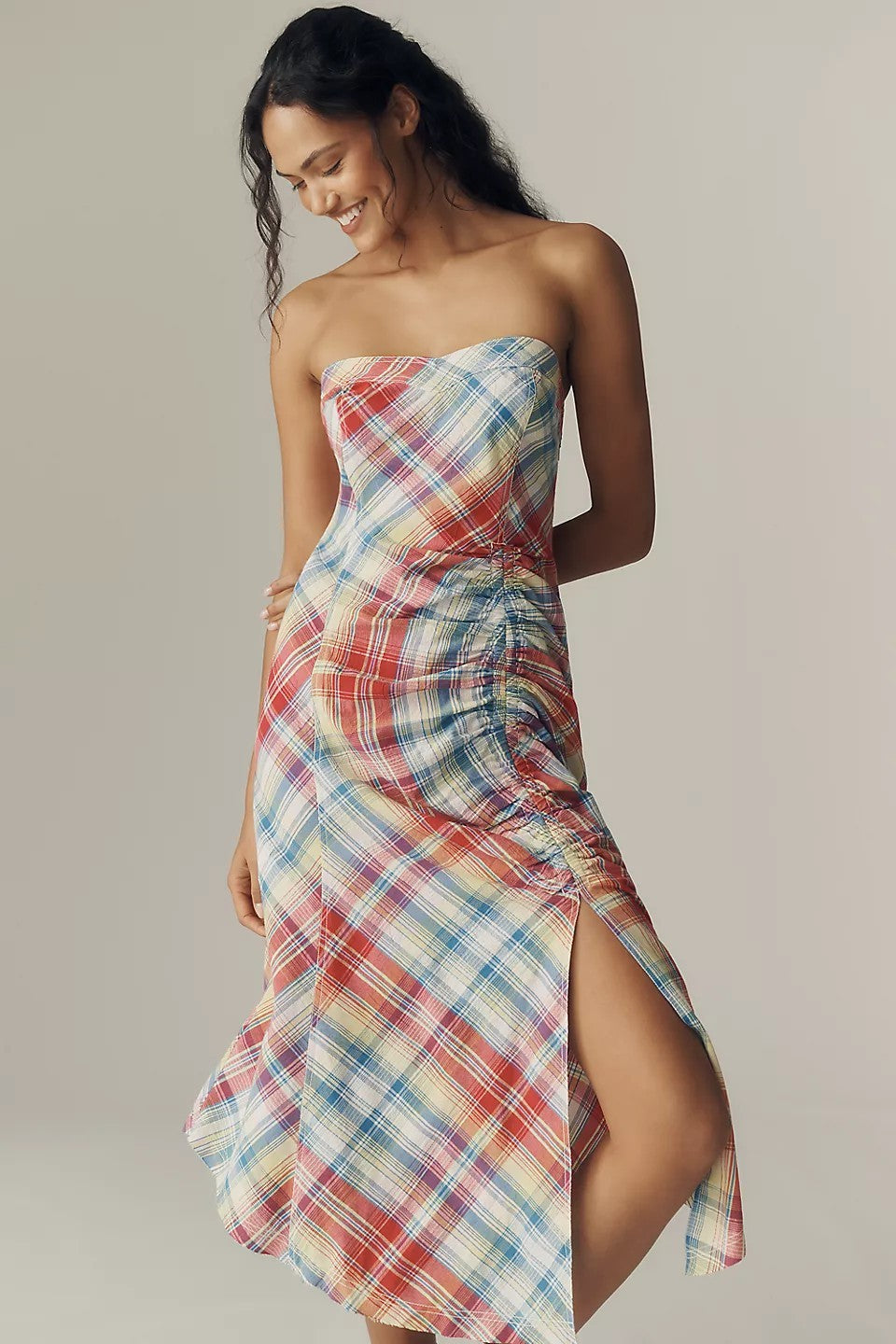 Anthropologie Pilcro Cotton Maxi Bandeau Beach Midi Dress