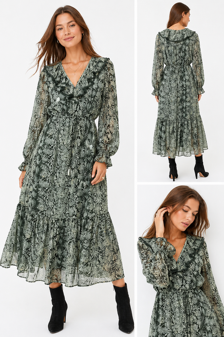 Marks & Spencer Per Una Animal Print Midi Maxi Dress