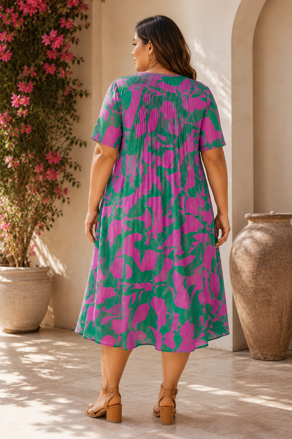 Taking Shape Fiesta Curve Midi Dress Plus Maxi