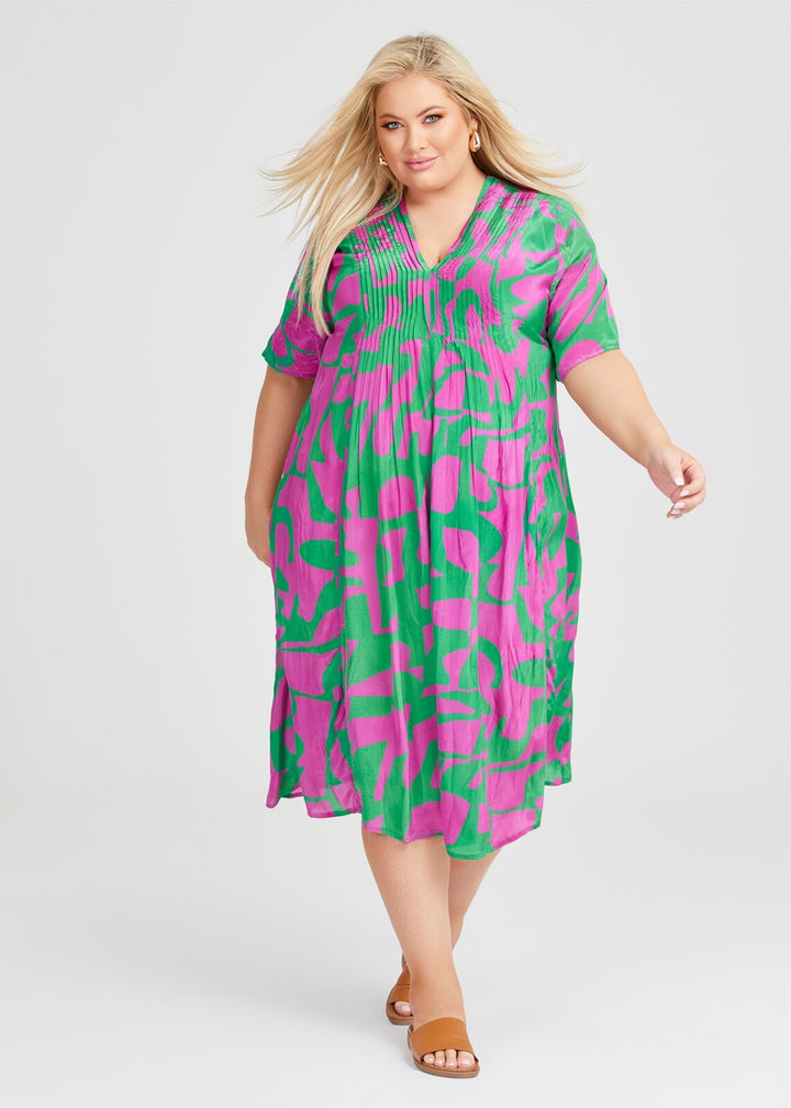 Taking Shape Fiesta Midi Dress Plus Curve
