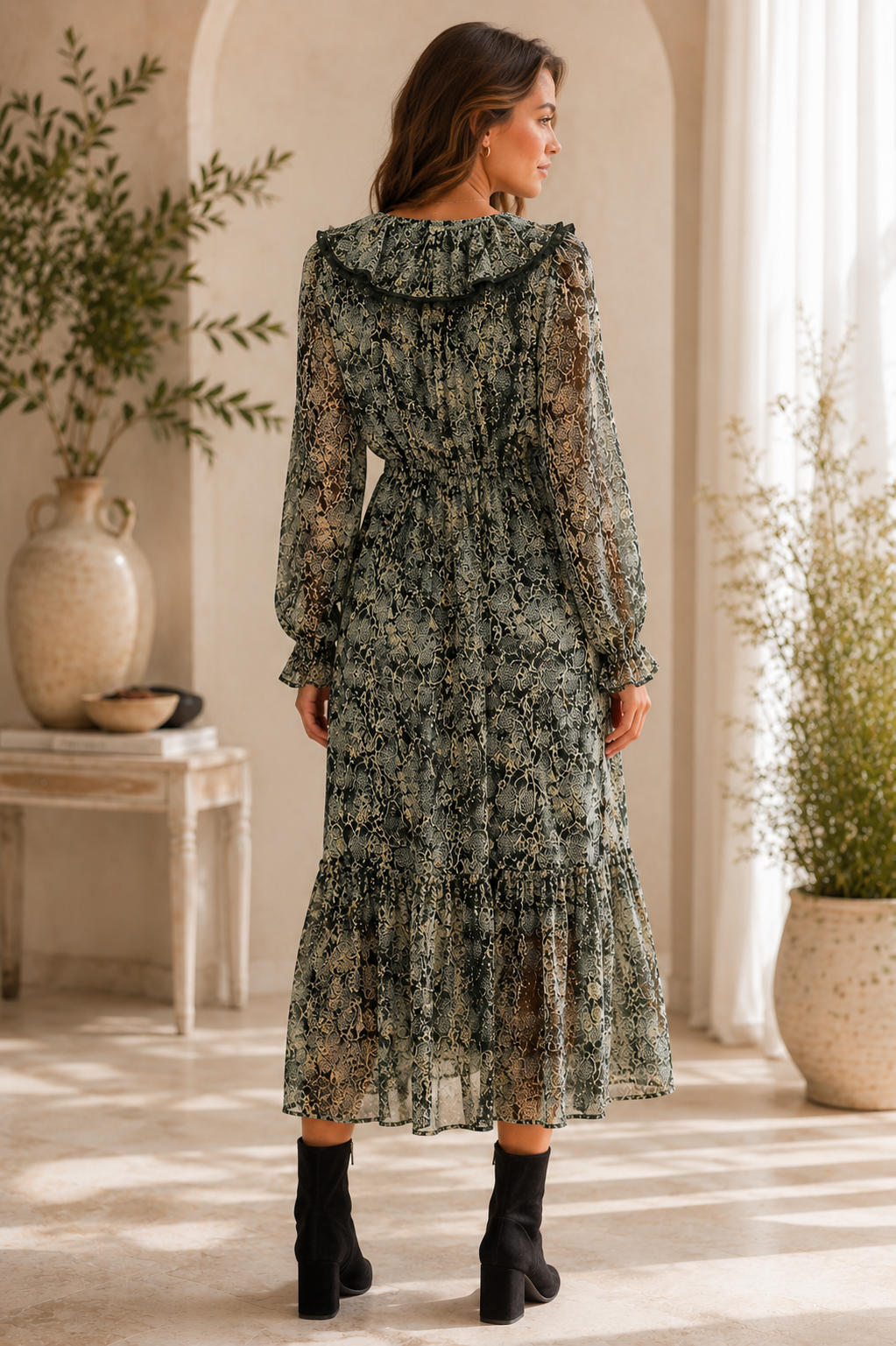 Marks & Spencer Per Una Animal Print Midi Maxi Dress