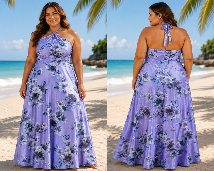 DB Studio Floral Resort Maxi Dress Summer Holiday Beach