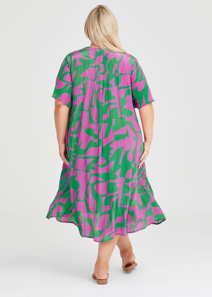 Taking Shape Fiesta Midi Dress Plus Curve