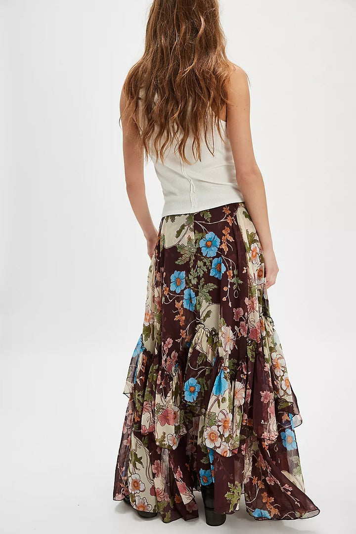 Free People Palermo Villa Maxi Skirt Boho Beach Dress