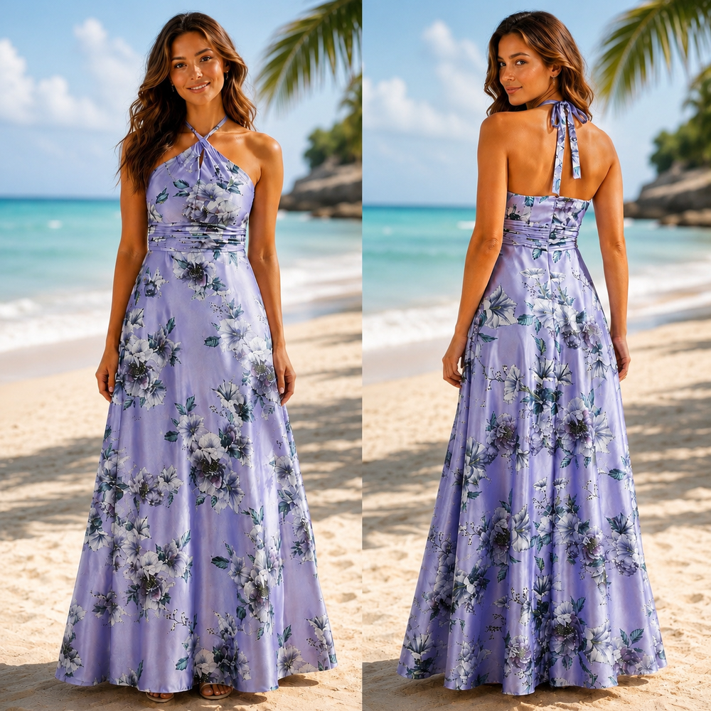 DB Studio Floral Resort Maxi Dress Summer Holiday Beach